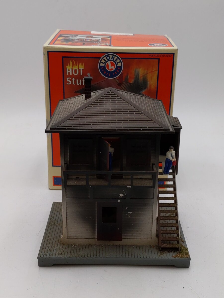 Lionel 6-14104 O Animated Burning Switch Tower EX/Box