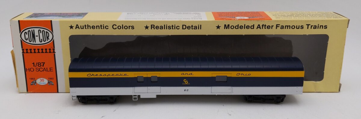 Con-Cor 0001-001039 HO Chesapeake & Ohio Baggage Passenger Car #60 EX/Box