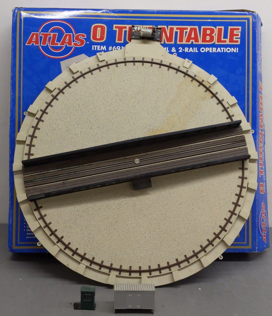 Atlas 6910 O Gauge Motorized 24 Inch Turntable VG/Box