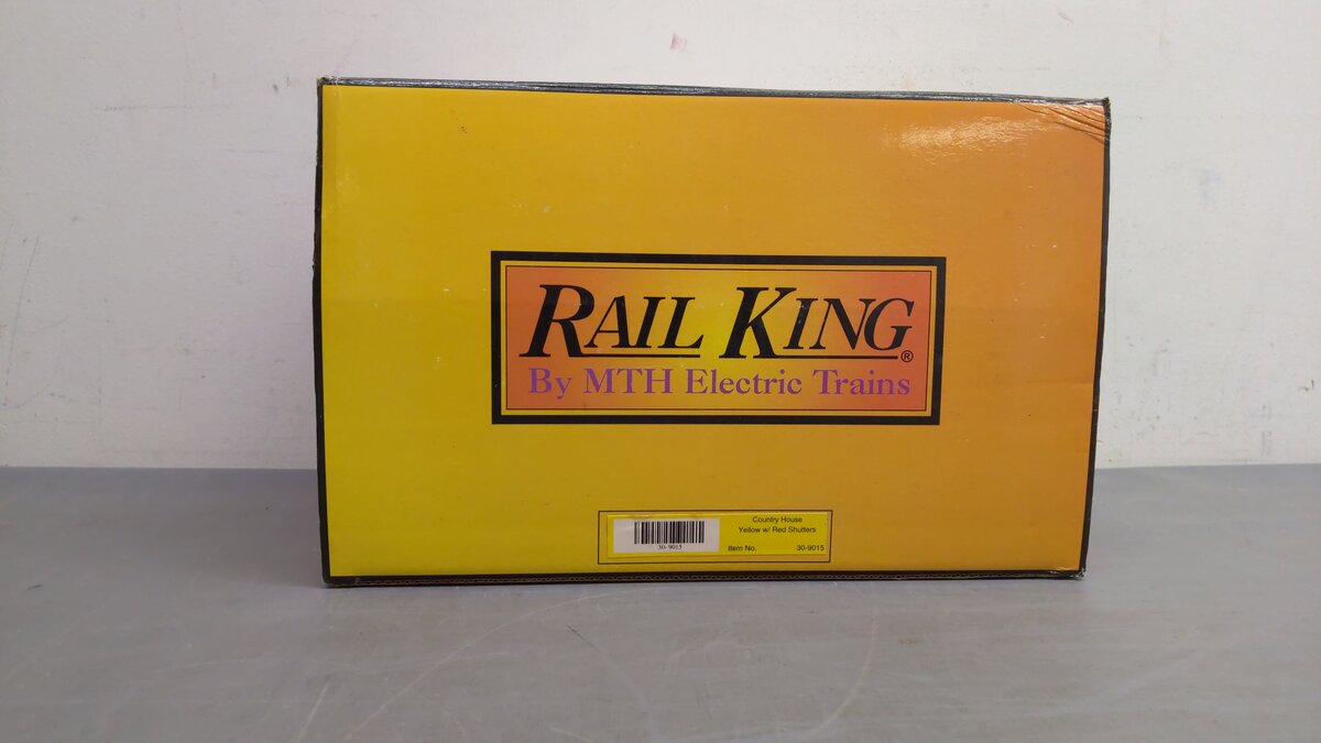 MTH 30-9015 O Assembled Country House Yellow W/Red Shutters EX/Box