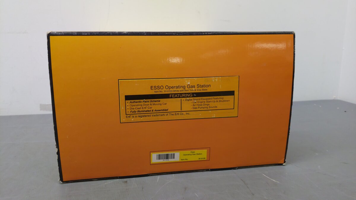 MTH 30-9106 O Gauge Esso Operating Gas Station LN/Box