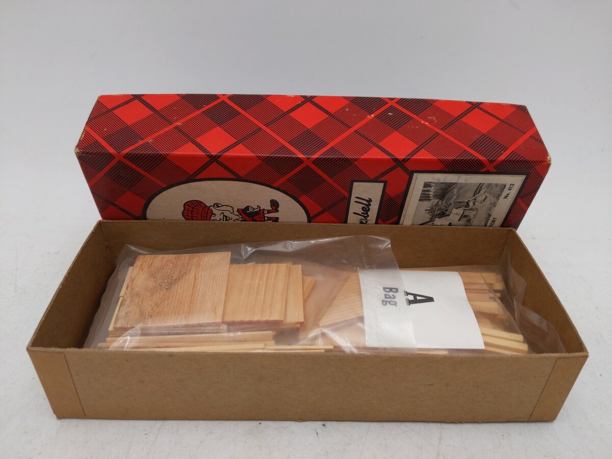 Campbell Scale Models 412 HO DeWitt''s Depository Building Craftsman Kit EX/Box