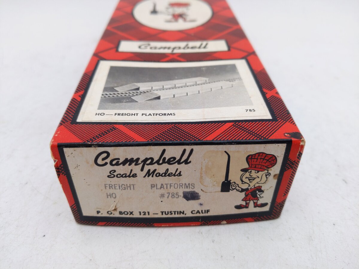 Campbell Scale Models 785 HO Freight Platforms With Ramps Craftsman Kit EX/Box