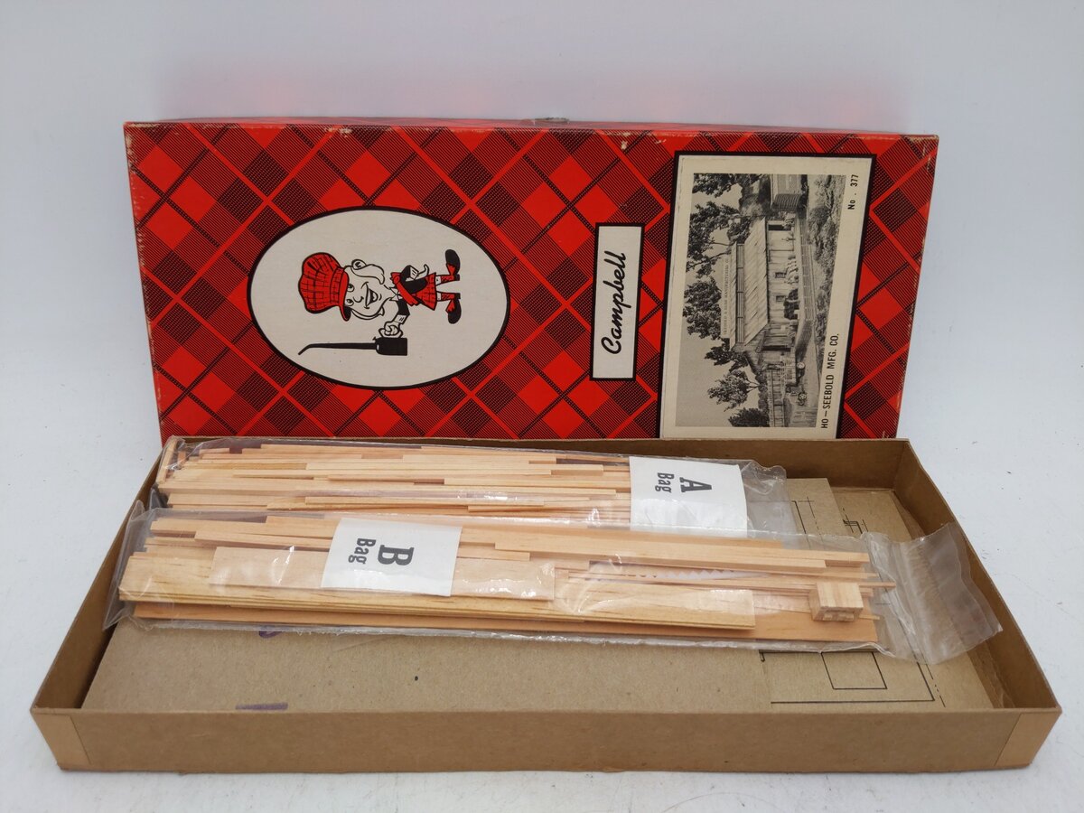 Campbell Scale Models 377-1295 HO Seebold Manufacturing Co. Kit EX/Box