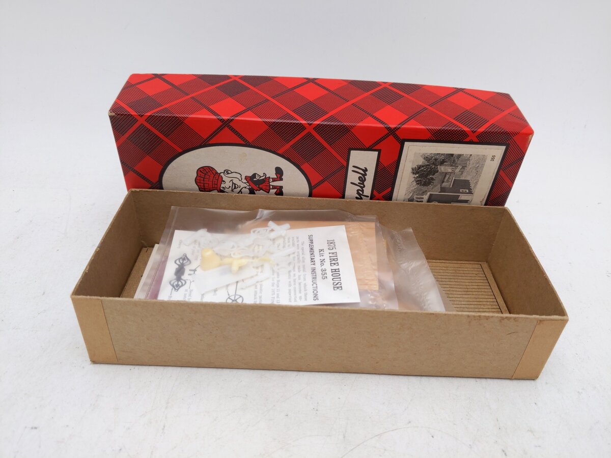 Campbell Scale Models 355 HO Scale 1875 Fire House Building Kit EX/Box