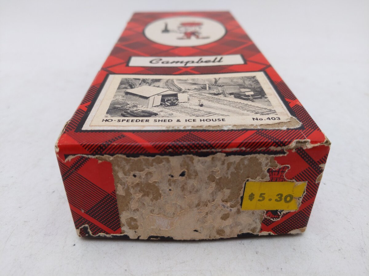 Campbell Scale Models 403 HO Scale Auxiliary Sheds & Signs Craftsman Kit EX/Box