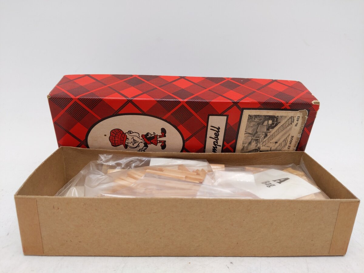 Campbell Scale Models 403 HO Scale Auxiliary Sheds & Signs Craftsman Kit EX/Box