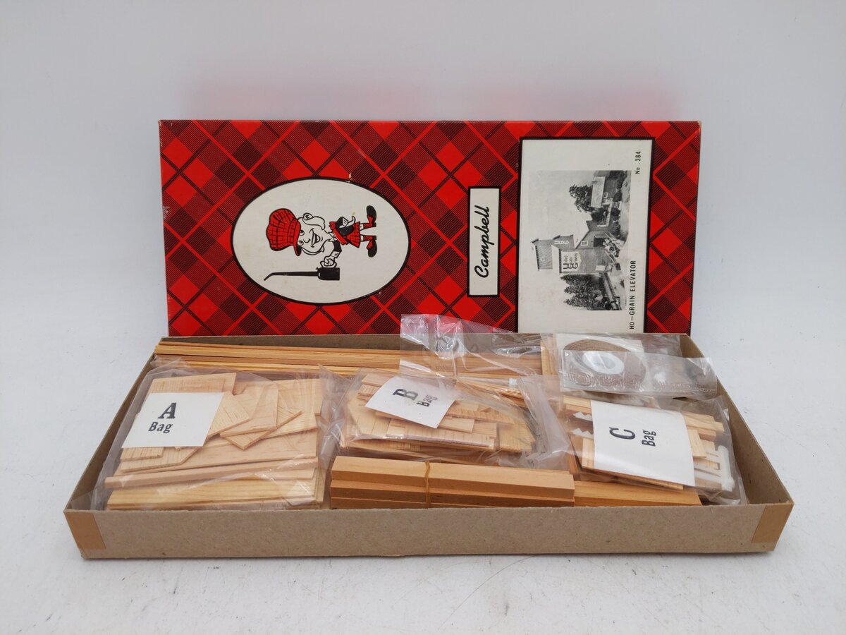 Campbell Scale Models 384 HO Scale Grain Elevator Building Kit