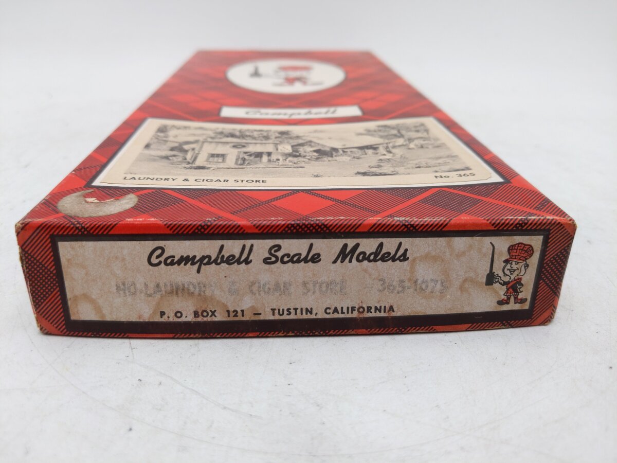 Campbell Scale Models 365-795 HO Scale Laundry & Cigar Store Building Kit EX/Box