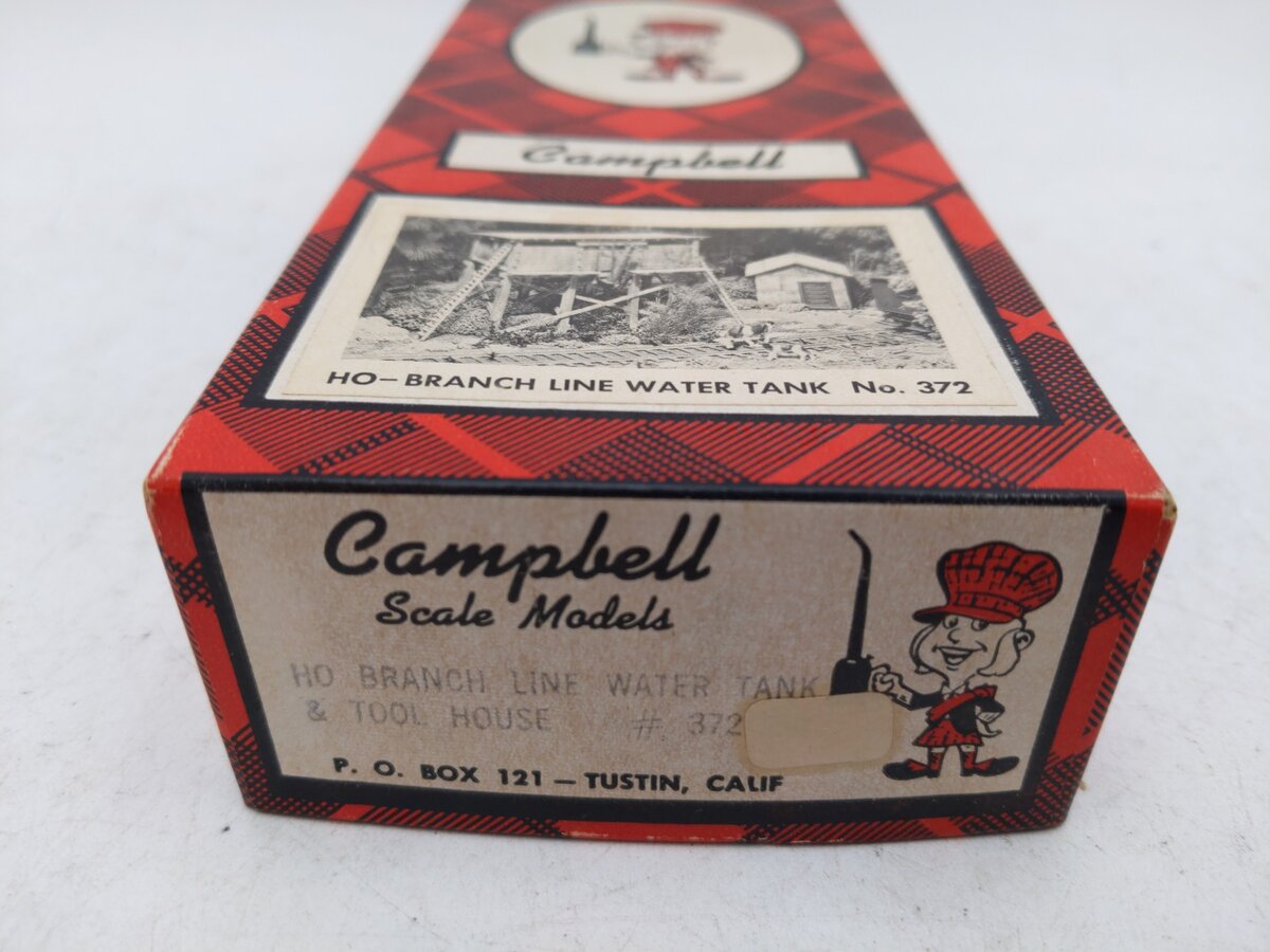 Campbell Scale Models 372 HO Branch Line Water Tank Kit EX/Box