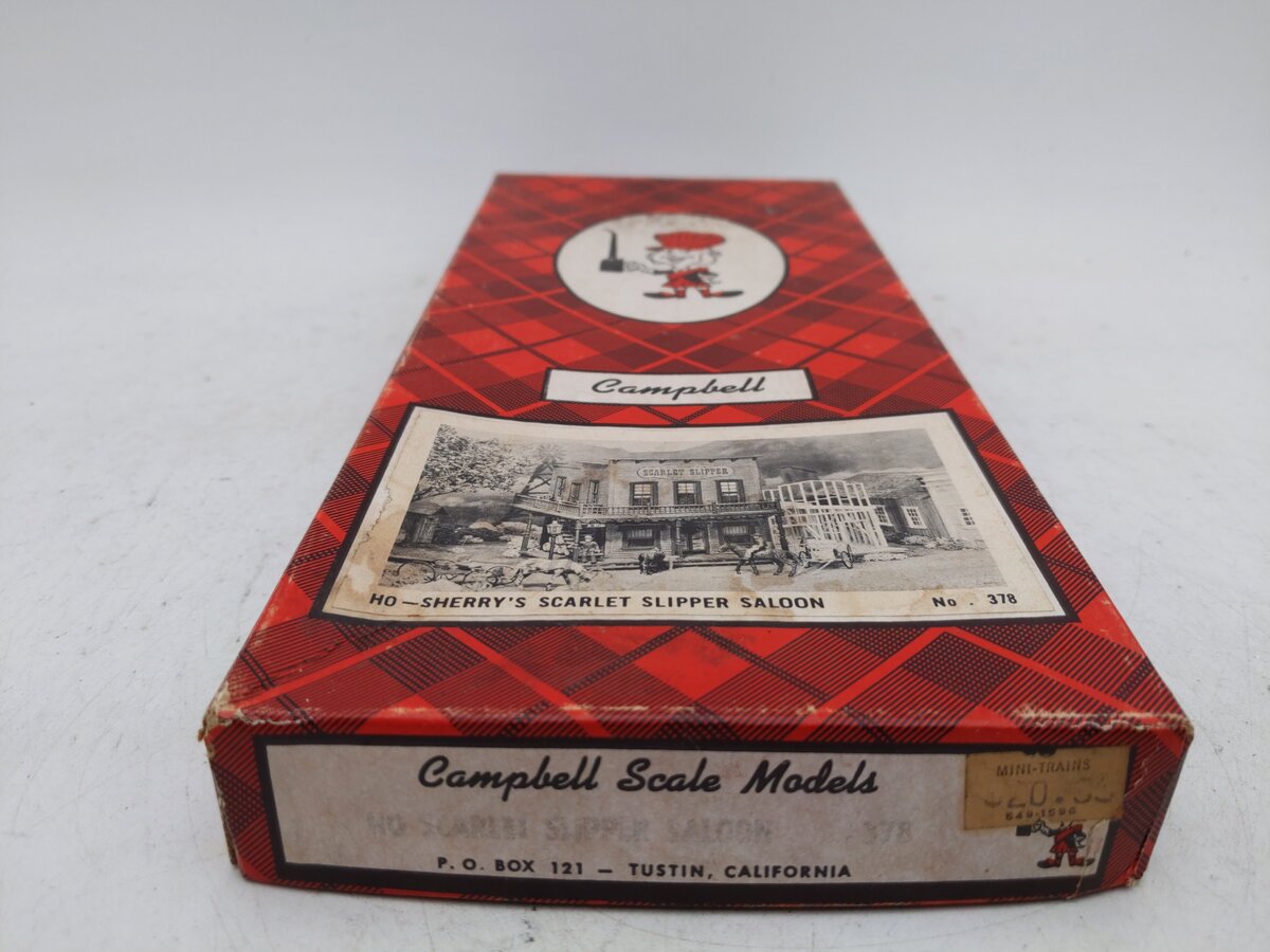 Campbell Scale Models 378-1095 HO Scale Scarlet Slipper Saloon Kit EX/Box