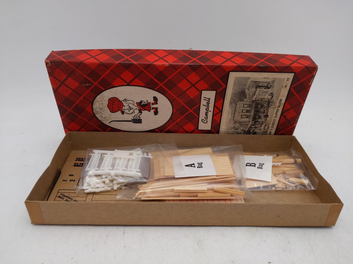 Campbell Scale Models 378-1095 HO Scale Scarlet Slipper Saloon Kit EX/Box