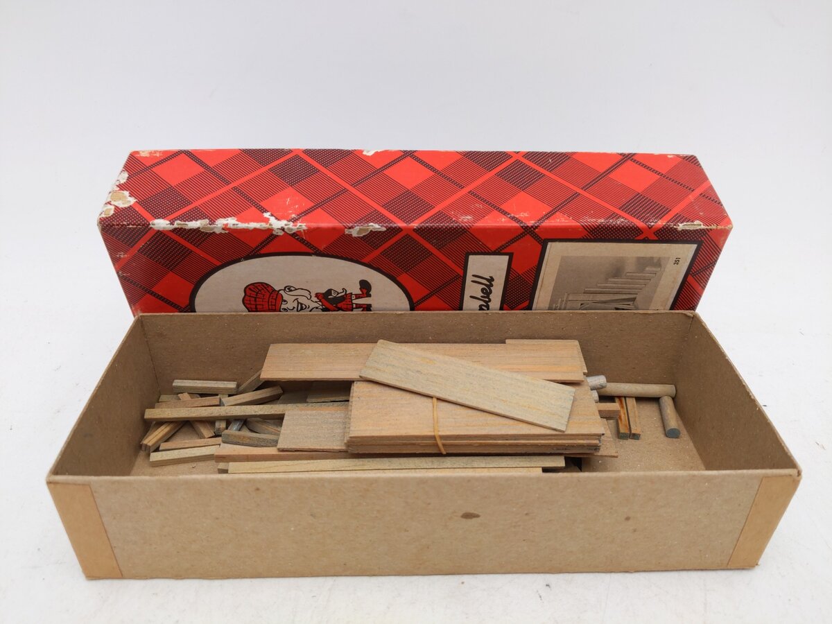 Campbell Scale Models 351 HO Timber Tunnel Portal Kit EX/Box