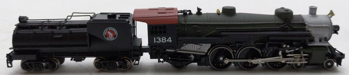 Model Power N Scale Great Northern 4-6-2 Steam Locomotive w/ Tender #1384 LN/Box