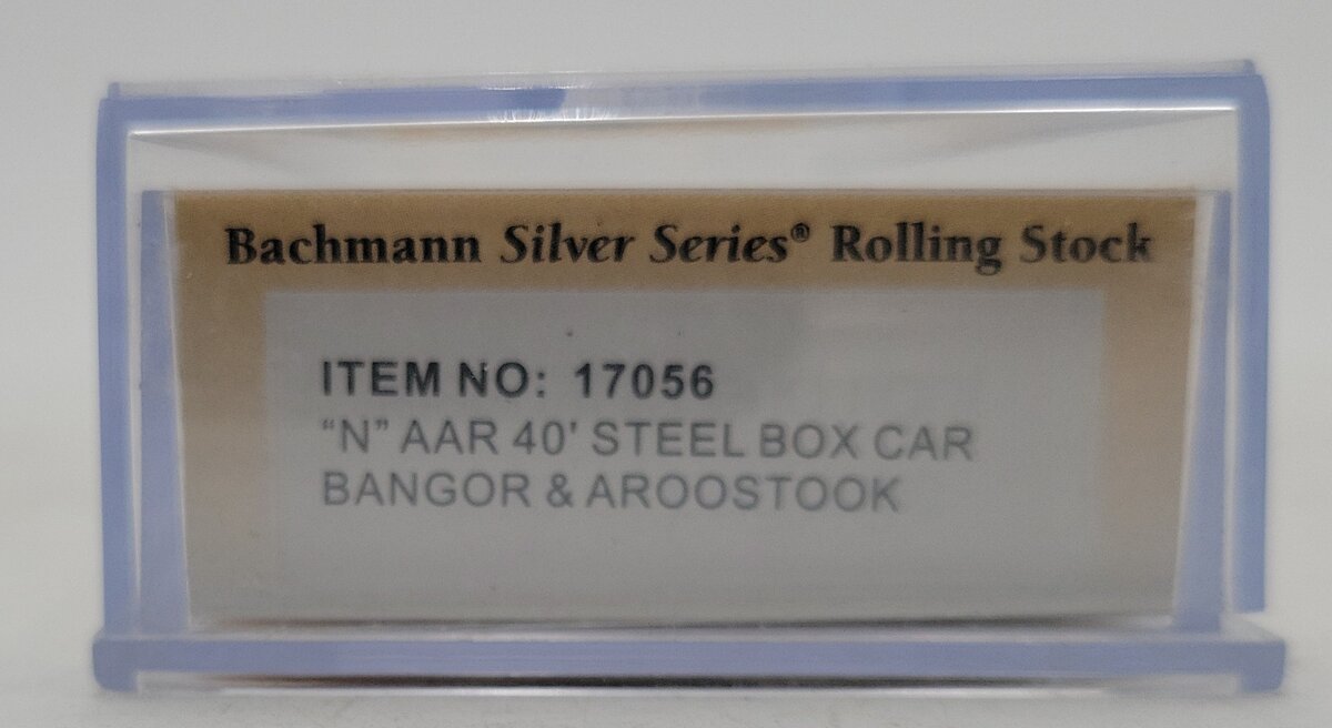 Bachmann 17056 N Bangor & Aroostook AAR 40' Steel Boxcar #61572/Box
