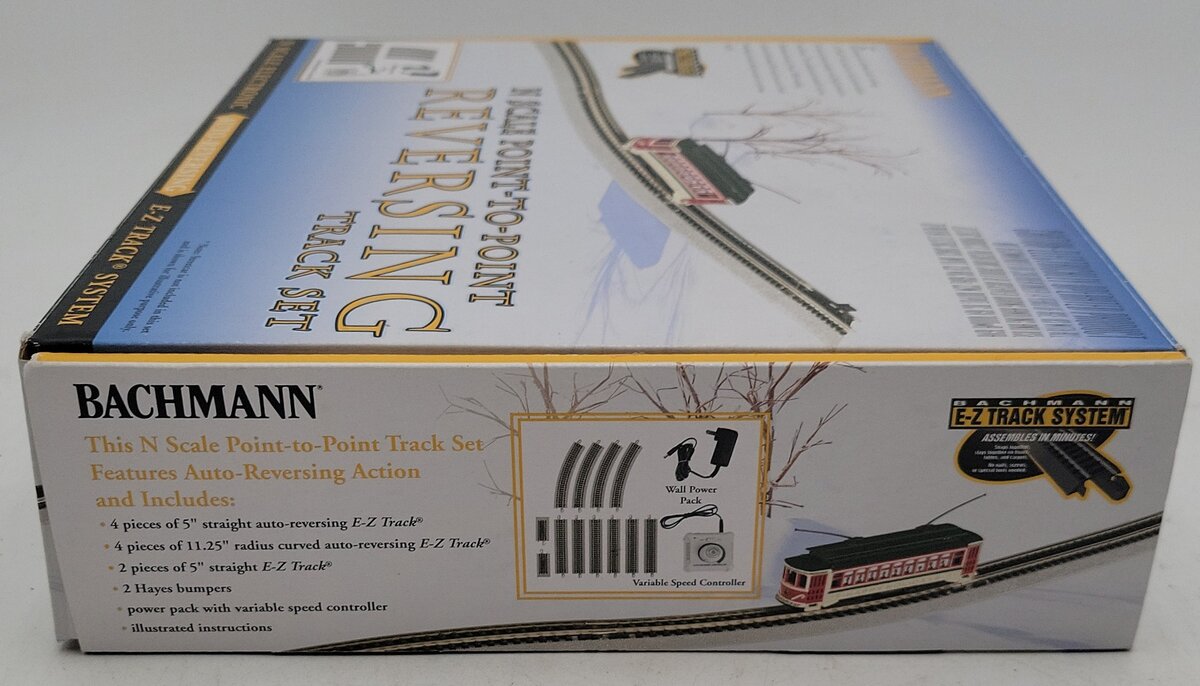 Bachmann 44847 N Nickel Silver Auto-Reversing System E-Z Track Expansion Pack EX/Box
