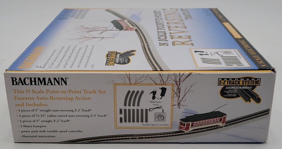 Bachmann 44847 N Nickel Silver Auto-Reversing System E-Z Track Expansion Pack EX/Box