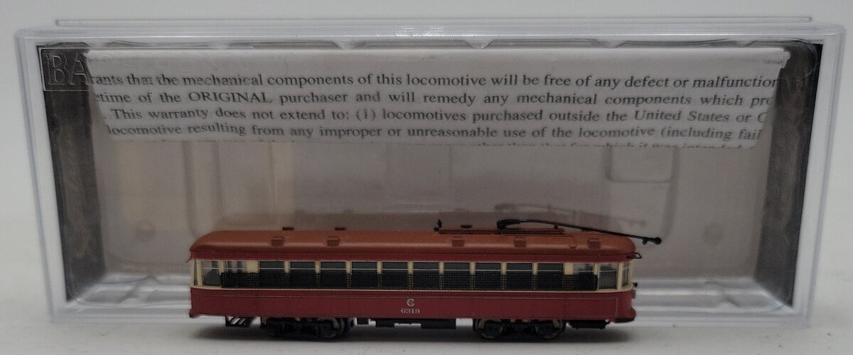 Bachmann Spectrum 84652 N Scale Chicago Surface Lines Peter Witt Streetcar (DCC) EX/Box