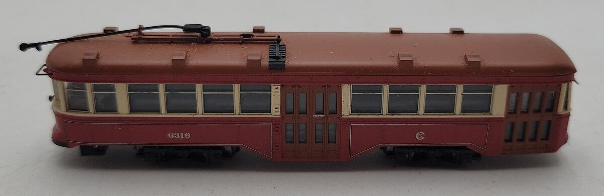 Bachmann Spectrum 84652 N Scale Chicago Surface Lines Peter Witt Streetcar (DCC) EX/Box