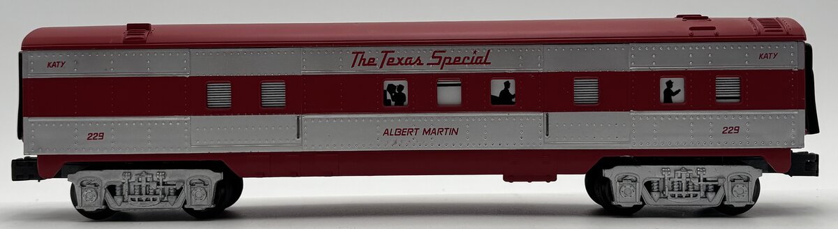 K-Line K4540-0229 O Texas Special "Albert Martin" 12.5" Streamliner RPO Car #229 EX/Box