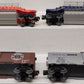 Assorted O Scale Freight Cars 6-9232, 6-16349, 50197, 16750 [4] LN/Box