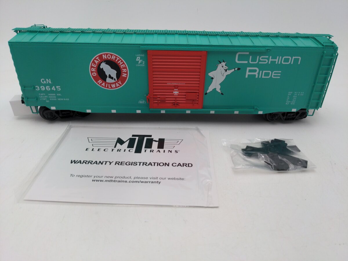 MTH 20-99304 O Scale Great Northern 50' Ps-1 Boxcar # 39645 LN/Box
