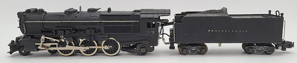 American Flyer 312 Vintage S PRR 4-6-2 K5 Steam Locomotive w/Pennsylvania Tender EX