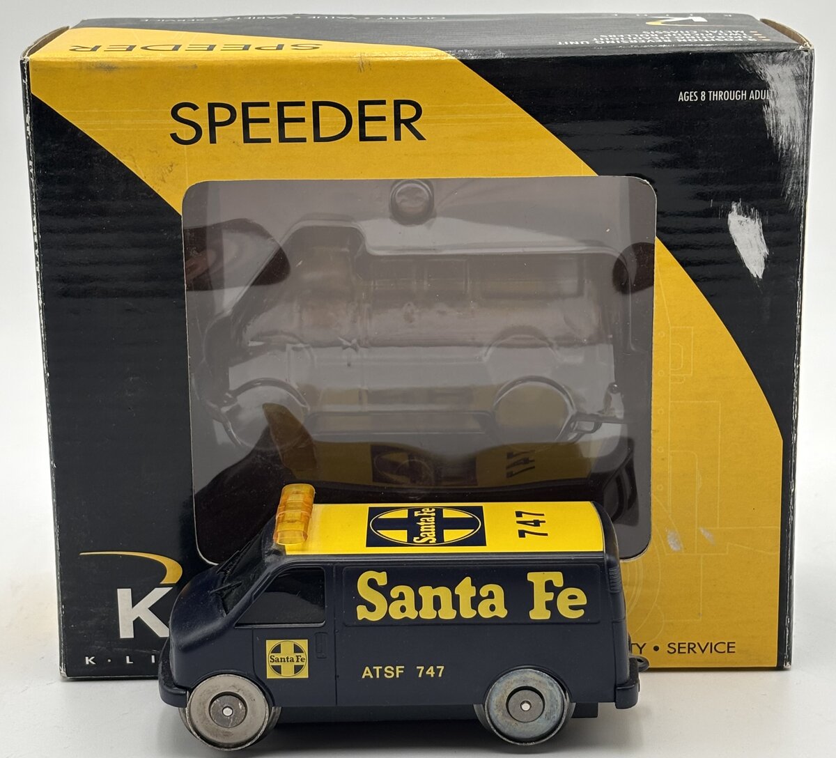 K-Line K2629-08 ATSF Motorized Railroad Van EX/Box