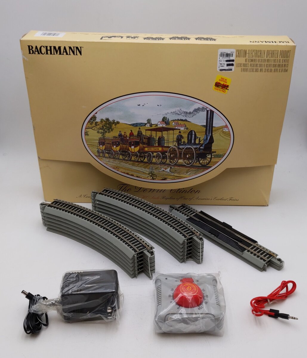 Bachmann 00641 HO Scale DeWitt Clinton Historic Steam Train Set- TRACK ONLY/Box