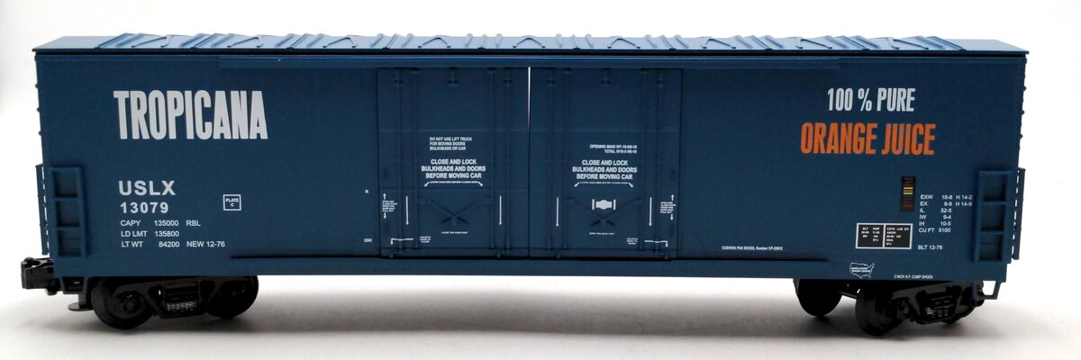 MTH 20-93064 O Gauge Tropicana 50 Foot Reefer Car #13079 LN/Box