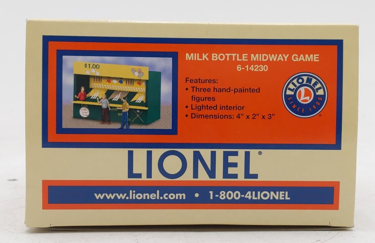 Lionel 6-14230 O Gauge Milk Bottle Midway Game VG/Box