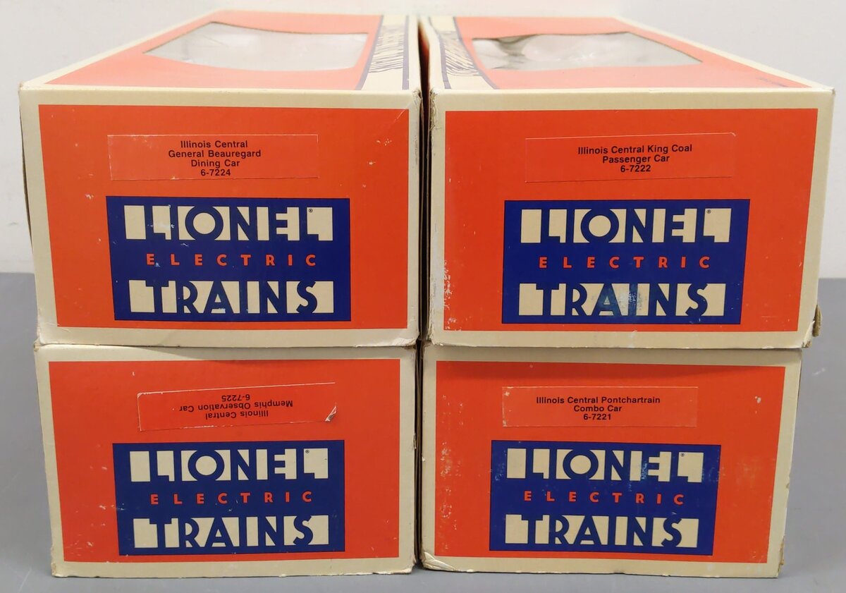 Lionel O Assorted Illinois Central "City Of New Orleans" Passenger Cars [4] EX/Box