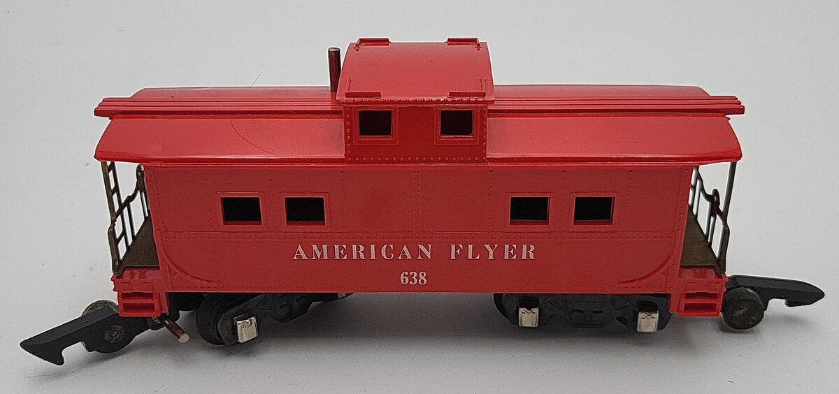 American Flyer 638 Vintage S Red Caboose VG/Box