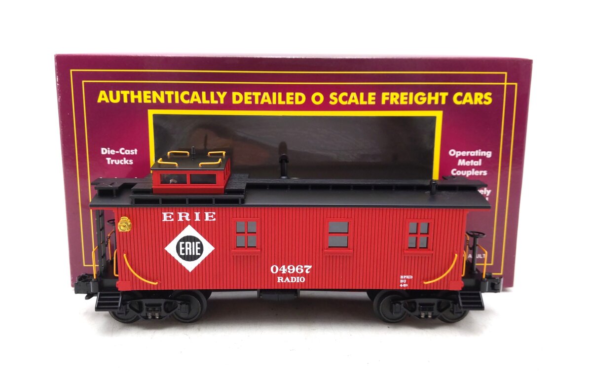 MTH 20-91068 O Erie 35' Woodsided Caboose #04967 NIB