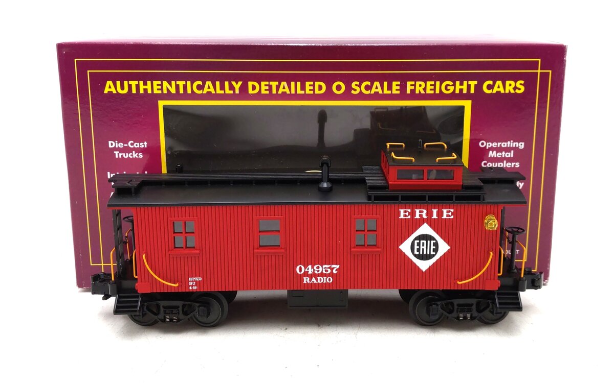 MTH 20-91068 O Erie 35' Woodsided Caboose #04957 NIB