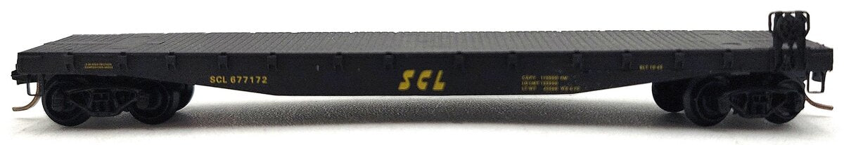 Micro-Trains 04500170 N SCL 50' Fishbelly Side Flatcar #677172 EX