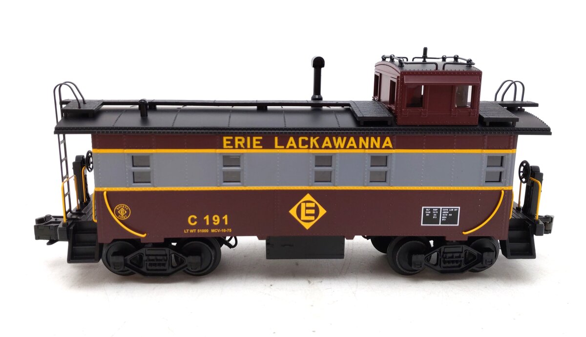 MTH 30-77005 O Erie Lackawanna RailKing Offset Steel Caboose Car #C191 NIB