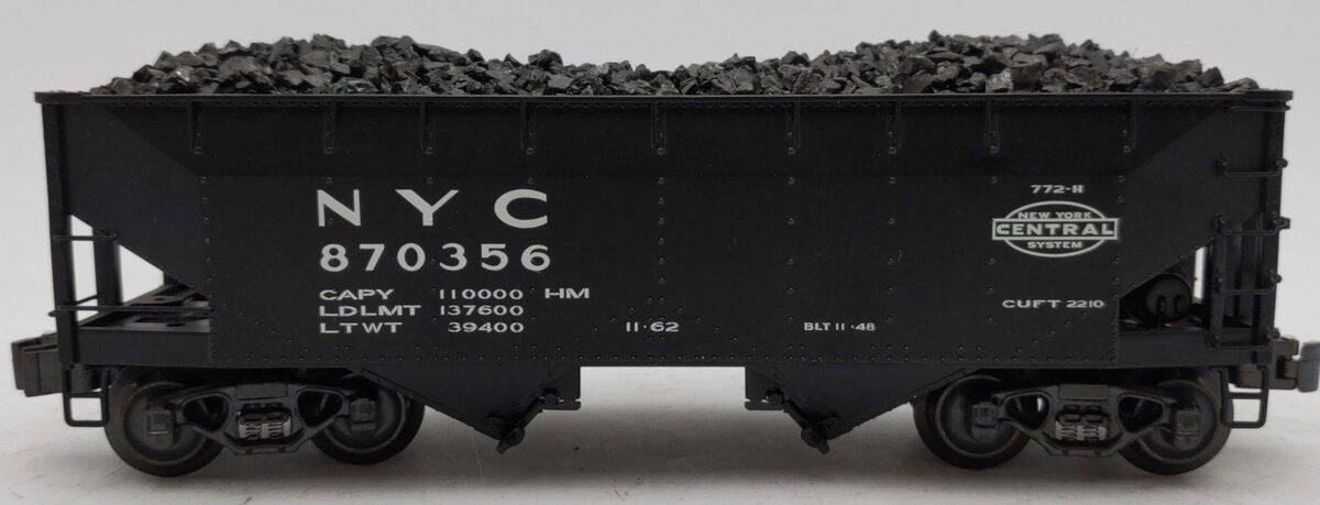 K-Line K6251-1753 O Gauge New York Central 2-Bay DC Hopper #870356 EX/Box