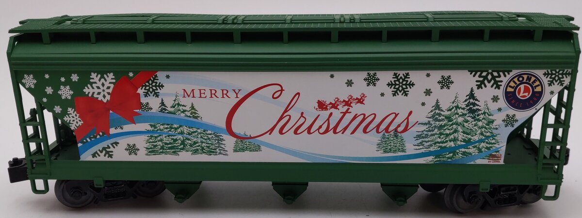Lionel 318703 O Scale 'Merry Christmas' 3- Bay Hopper LN/Box