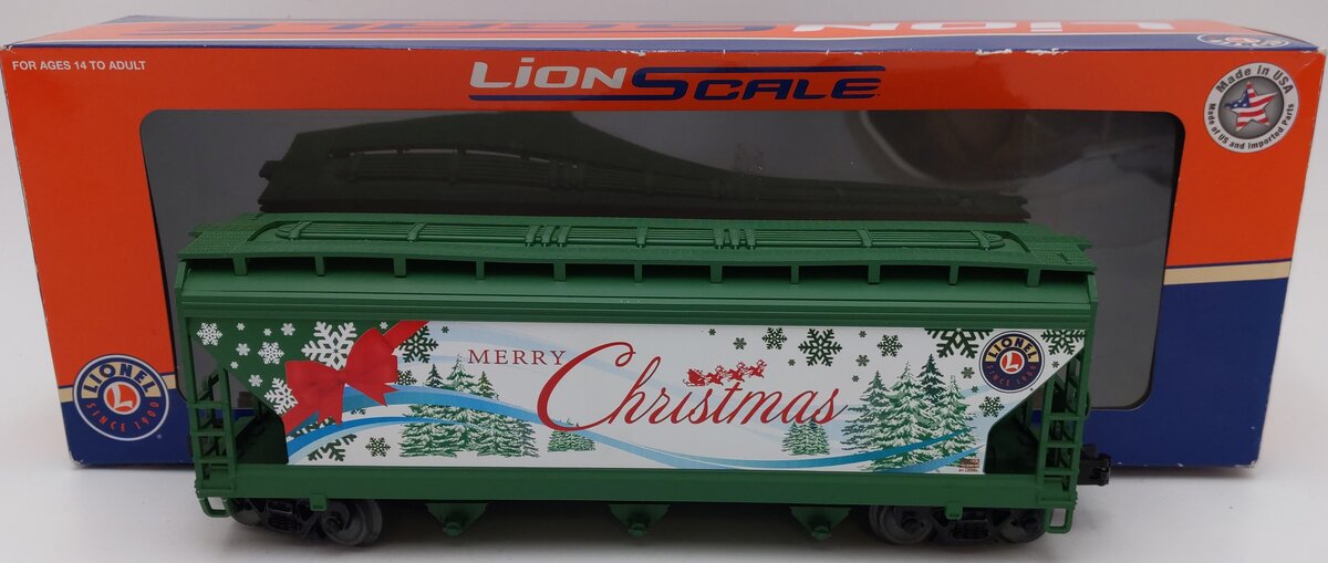 Lionel 318703 O Scale 'Merry Christmas' 3- Bay Hopper LN/Box