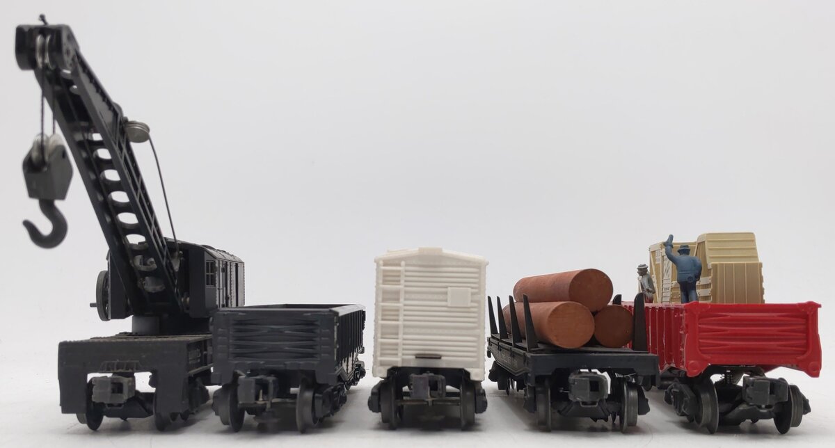 Lionel Vintage O Gauge Freight Cars #3444,3461,6014,6112,6460 [5] VG