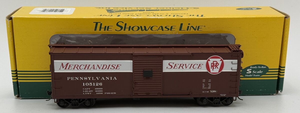 S-Helper 00661 S Scale PRR Merchandise Service Xm Ball Keystone Reefer #105126 EX/Box