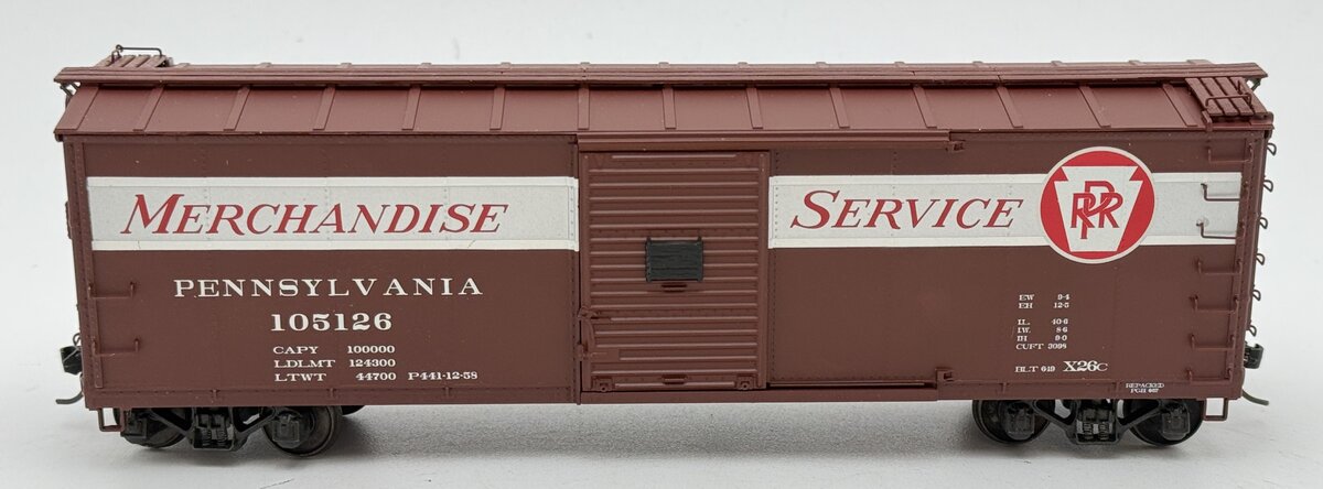 S-Helper 00661 S Scale PRR Merchandise Service Xm Ball Keystone Reefer #105126 EX/Box