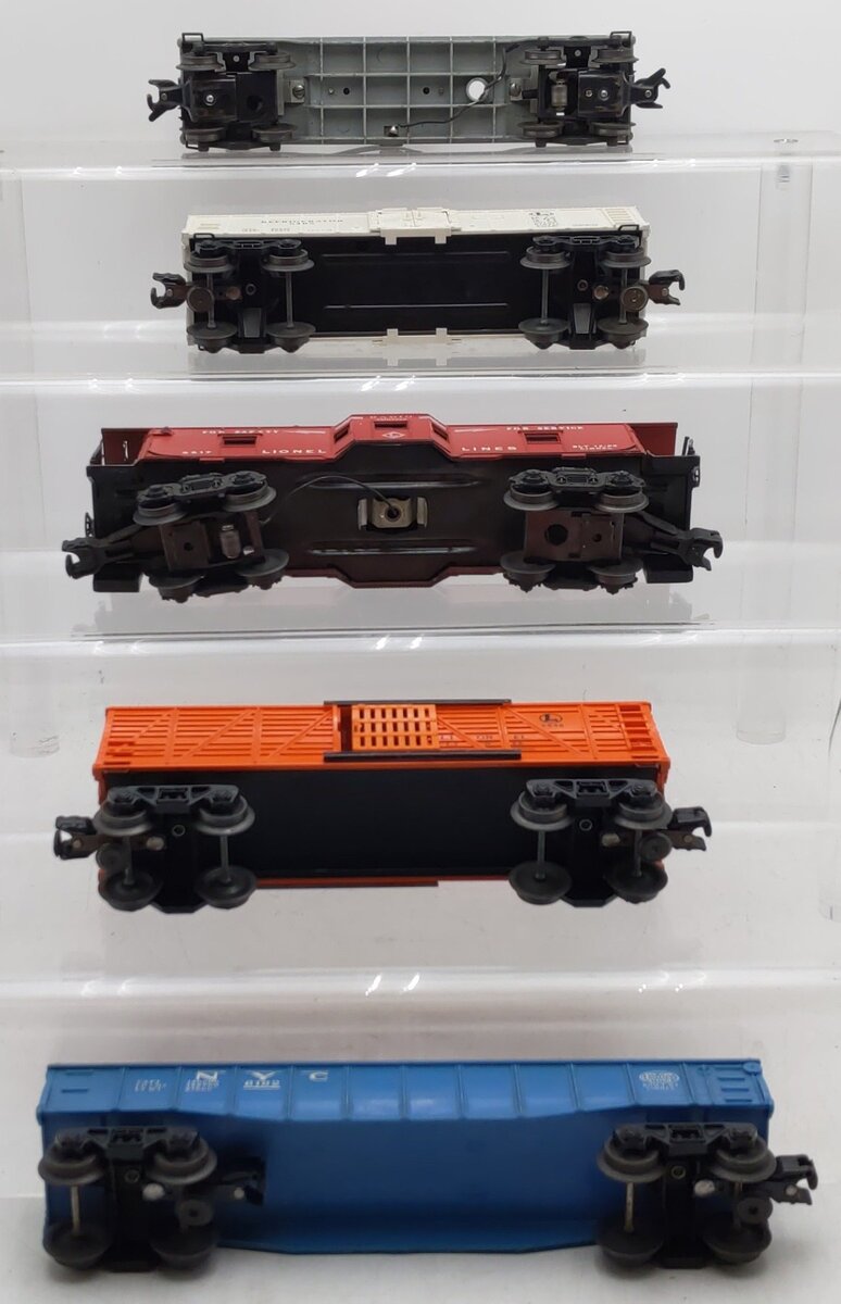 Lionel Vintage O Gauge Freight Cars: 3650, 6162, 6646, 6482, 6517 [5] VG