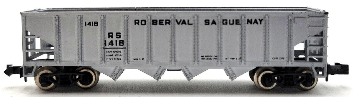 AHM 1418 N Scale Roberval Saguenay 4 Bay Open Hopper #1418 LN
