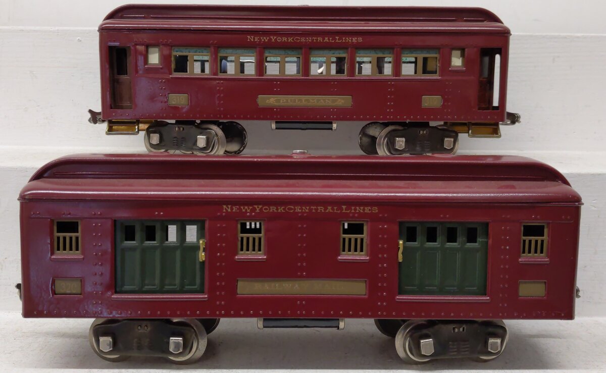 Lionel 319/320 Vintage Standard New York Central Lines Passenger Cars [2]-Custom