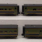 MTH 30-6766 O Canadian National 60' Streamlined ABS Passenger Set (Set of 4) VG