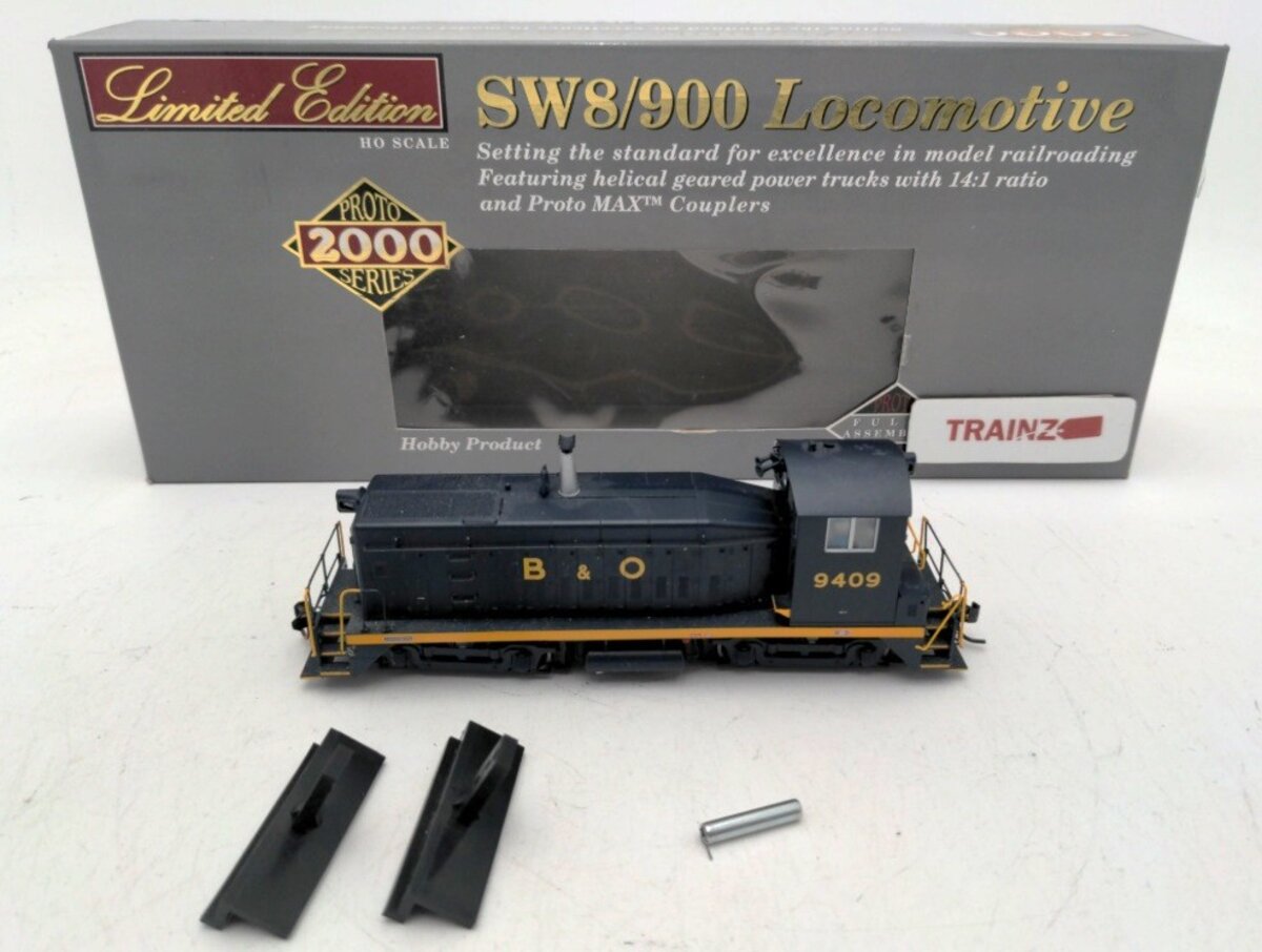 Walthers 920-41491 HO Scale Proto2000 SW8/900 Locomotive Baltimore & Ohio #9409 EX/Box