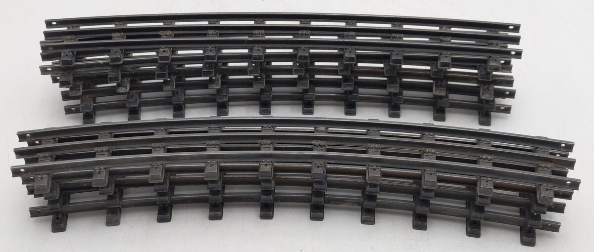 Lionel 771 Vintage O Prewar T-Rail Curved Track Sections (9) VG
