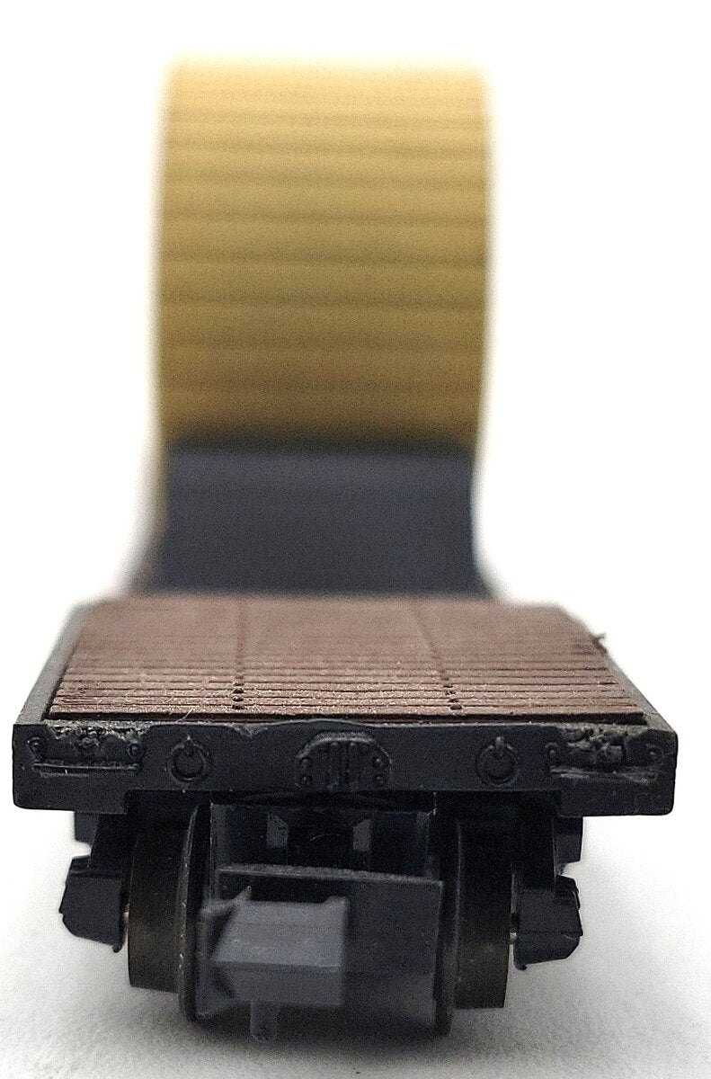 Aurora 4865 N Scale Rock Island Depressed Center Car LN/Box